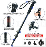 Trekking Poles Collapsible Hiking Poles - 2 Pack Adjustable Aluminum Hiking Sticks, Lightweight Walking Sticks for Women, Men, Seniors, Kids, Walking Poles for Backpacking by Underwood Aggregator