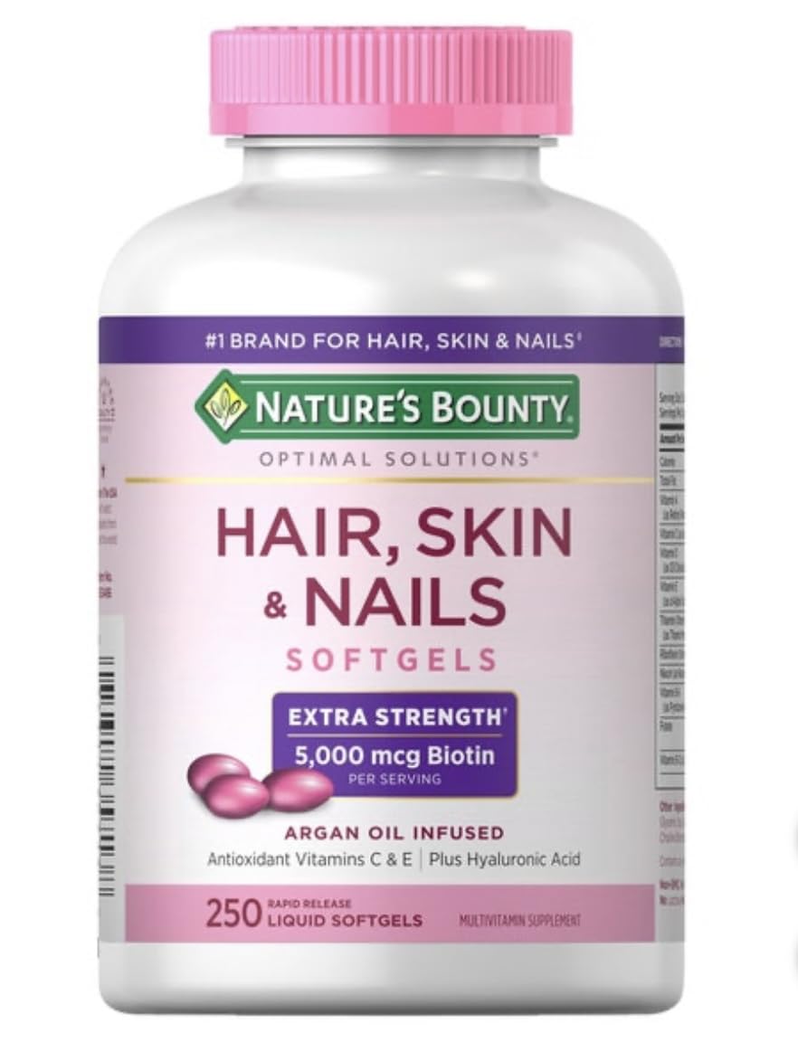 Nature's Bounty Hair, Skin and Nails, 250 Softgels (2 Pack)