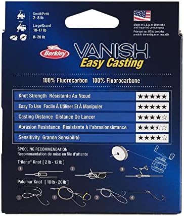 Berkley Vanish Fluorocarbon Fishing Line/Leader Material