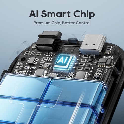 Hand Warmers Rechargeable, 6400mAh Electric Hand Warmers, AI Smart Chips 20Hrs Long Safe Heat, Portable Pocket Heater, Outdoor Camping Hunting Golf Accessories