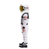 Spooktacular Creations White Astronaut Costume with Helmet, Space Suit for Toddler with Movable Visor, Kids Astronaut Halloween Costume for Cosplay, Party Favor Supplies (Small, 5-7 yrs)