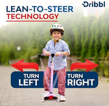 3-Wheel Kids Scooter - Lean-to-Steer Technology, Adjustable Height Handlebar, Wide Anti-Slip Deck, Scooter for Boys & Girls Ages 3+, Child Safety Approved, Support Riders Up to 165 lbs, Purple