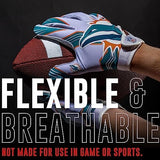 Franklin Sports Youth NFL Football Receiver Gloves - Kids Football Gloves Pair - NFL Team Logos and Silicone Palm