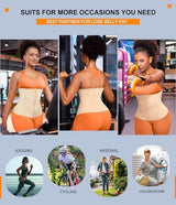 TrainingGirl Waist Trainer for Women Lower Belly Waist Trimmer Corset Tummy Wrap Workout Sweat Belt Band Sports Sauna Suit