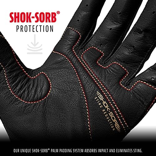 Franklin Sports MLB Baseball Batting Gloves - Shok-Sorb X Batting Gloves for Baseball + Softball - Adult + Youth Padded Non-Sting Batting Glove Pairs - Multiple Colors + Sizes