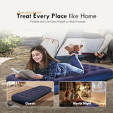 RAPTAVIS Single Size Air Mattress Inflatable Bed, Blow Up Mattress Camping Sleeping Pad