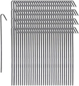 Pinnacle Mercantile 120 Pack Tent Stakes Metal Garden Edging Fence Hooks Pegs Christmas Decoration Stakes Made USA 9 inches Long