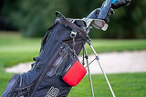 Golf Club and Golf Ball Cleaning Bag, Waterproof Clean Face Technology Liner, Detachable Clip, Machine Washable, Cleans Club Grooves, Dry Exterior (Neoprene or Microfiber Option Available)