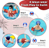 Vvinca Separable Toddler Swim Vest Fit 22-66 Lbs（1-6 Years）|2025 Newest 3 in 1 Pool Float & Arm Bands Boys and Girls, Adjustable Sturdy Safety for Infant 1 2 3 4 5 6 Year