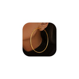 KeyStyle Hoop Earring for Women,90mm Extra Large Gold Lightweight Hoop