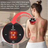 UFFAE 5-in-1 Electric Cupping Therapy Set, Smart Cupping Therapy Massager, 12 Levels of Suction Strength and Temperature Control，for Targeted Pain Relief, Portable Electric Cupping Device
