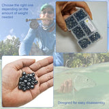 SANWEAL120PCS/200PCS Fishing Weights Sinkers - Premium Split ShotFishing Weights Sinkers - Round Removable Fishing Sinkers - 5/6 Sizes