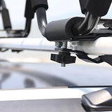 Leader Accessories Kayak Rack 2 Pair J Bar for Canoe Surf Board SUP On Roof Top Mount Crossbar with 4 pcs Tie Down Straps