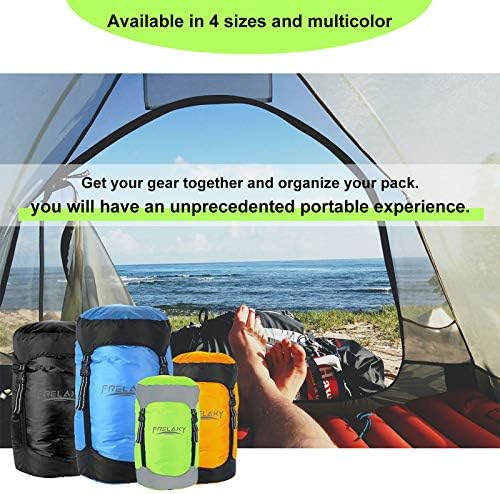 Frelaxy Compression Sack, 40% More Storage! 11L/18L/30L/45L/52L Compression Stuff Sack, Water-Resistant & Ultralight Sleeping Bag Stuff Sack - Space Saving Gear for Camping, Hiking
