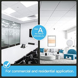 Art3d 12-Pack Smooth Drop Ceiling Tile 2ft x 2ft - Fire-Rated, Waterproof, Reusable - Preimum PVC, No Sag and Breakage - Cover 48 Sq. Ft, White