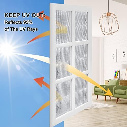 Bubble Reflective Window Insulation for Winter,36"(W) X 10 Ft(L) Window Insulation Kit for Save Energy,RV Window Insulation