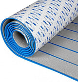 OCEANBROAD EVA Foam Boat Flooring with 3M Adhesive Backing Marine Self-Adhesive Decking 96''x45.6''/36''/28.8''/16.8'', 48''x16.8'' Faux Teak Sheet for Jon Boats Swim Platform Helm Pad RV Floor