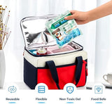 5 Packs Reusable Ice Packs for Lunch Boxes - 12+ Hour Cooling Ice Gel Pack for Camping, Beach, Office - Ice Packs for Cooler Bag, Cooler Backpacks