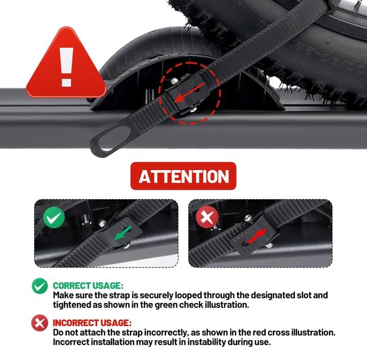 E-Bike Rack Hitch Mount Platform Style for Cars Trucks SUVs Minivans RV, fits E-Bike with Up to 5-inch Fat Tire Carrier Rack 200 lbs Capacity