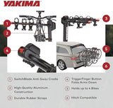 YAKIMA DoubleDown 4 - Tilting Hitch-Mounted Bike Rack for Cars, SUVs, Trucks and More, Fits 1.25” and 2” Hitches, Anti-Sway and Folding Arms, Carries 4 Bikes