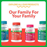 SmartyPants Organic Kids Multivitamin Gummies: Omega 3 (ALA), Vitamin D3, C, Vitamin B12, B6, A, K & Zinc for Immune Support, Biotin, Vegetarian, Three Fruit Flavors, 120 Count (30 Day Supply)