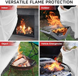 Fire Blanket Emergency for Home Kitchen - 40"x40" Fireproof Safety Protection Fiberglass Flame Retardant Blankets Survival Essential Kit for House Car Camping Outdoor Fireplace Grill BBQ - 4 Pack