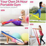 Resistance Bands for Working Out, Exercise Bands for Physical Therapy, Stretch, Recovery, Pilates, Rehab, Strength Training and Yoga Starter Set