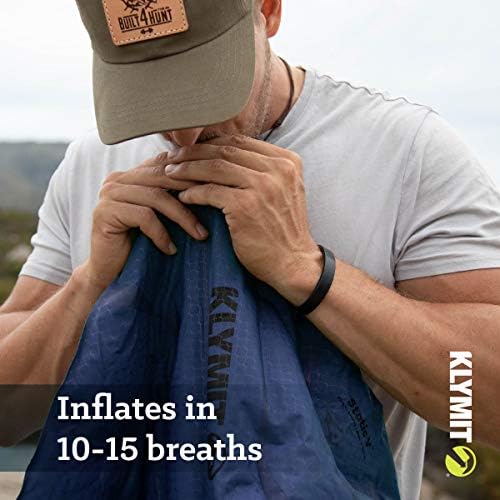 KLYMIT STATIC V Sleeping Pad, Lightweight, Outdoor Sleep Comfort, Best Camping Gear for Backpacking and Hiking, Inflatable Camping Mattress