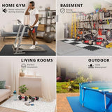 Gym Flooring Set - Interlocking EVA Soft Foam Floor Mat, 18 Pieces Puzzle Rubber Tiles Protective Ground Surface Protection, Play Workout Exercise Mats Underlay Matting Sports Pool Home Fitness Garage