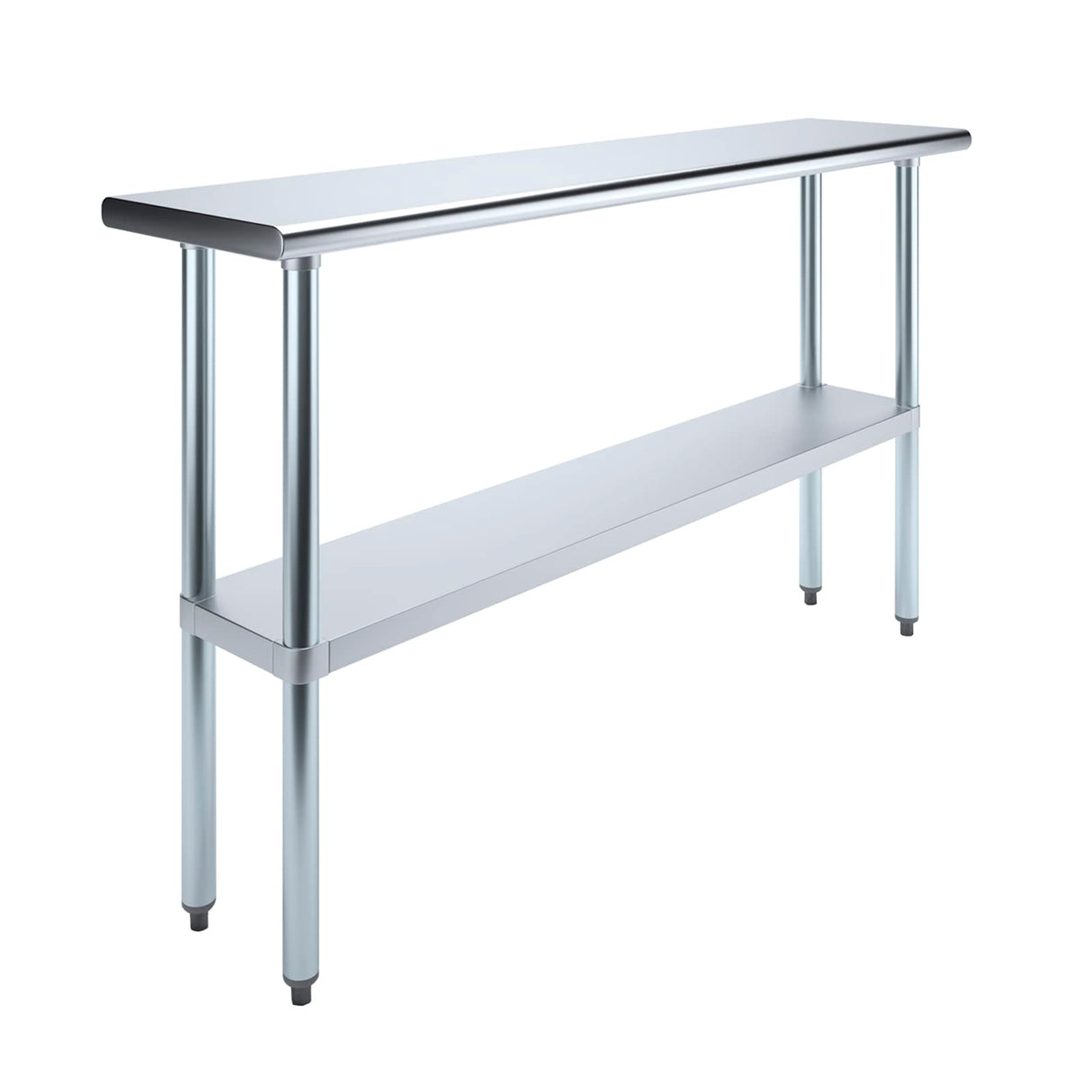 AmGood 14 in. x 60 in. Stainless Steel Work Table | Metal Kitchen Food Prep Table | NSF