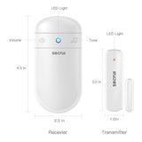 Door Chime When Door Opens, Door Opened Alarm for Home/Business Office/Bedroom Entering, 2-Sensor + 1-Receiver with 500FT Range,58 Chimes,5-Volume Level, Entry Alert for Kids/Toddler/Dementia Safety