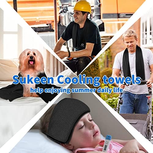 Sukeen Cooling Towel for Neck and Face (40"x12"), Microfiber Bulk Cooling Towels for Athletes Cooling Neck Wraps Instant Cooling Towels for Yoga,Gym,Golf,Running,Fitness and Workout
