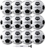 Franklin Sports Soccer Balls - Youth & Adult - Sizes 3, 4 & 5 - Single & Bulk Packs - Black & White