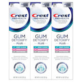 Crest Pro-Health Gum Detoxify Plus Toothpaste 4.5 oz Pack of 3 - Antibacterial Fluoride Toothpaste, Sensitivity Protection, Whitens Teeth, Anticavity, Plaque Control
