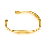 WOWORAMA Dainty Gold Cuff Bracelet for Women, Gold-Plated