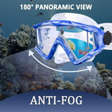 Diving mask Anti-Fog Swimming Snorkel mask Suitable for Adults Scuba Dive Swim Snorkeling Goggles Masks