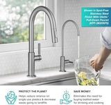 KRAUS Oletto Single Handle Drinking Water Filter Faucet for or Water Filtration System in Spot-Free Antique Champagne Bronze, FF-103SFACB