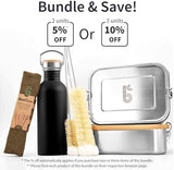 Bambaw Metal Water Bottle 24 oz, Non-insulated Black Water Bottle Metal, Single Walled Stainless Steel Water Bottle, Reusable Water Bottle, Portable & BPA Free Water Bottle – Jet Black