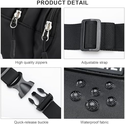 Fanny Pack Men Women Plus Size with Extender Strap 70",Extra Large Crossbody Waist Bag with Adjustable Belt, Fashion Hip Bum Bag for Outdoors Workout Traveling Casual Hiking Walking Cycling