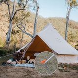 20+2PCS Tent Stakes Heavy Duty Camping Stakes,AVOFOREST 9.8Inch Non-Rust Metal Tent Pegs Ground Stakes Tent Spikes Camping,Garden,Hiking Orange