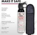 SABRE Frontiersman MAX Bear Spray – 40 ft Range, Maximum Strength, The Only EPA-Registered Spray for Bears & Mountain Lions, 9.2 oz, Glow Safety Clip, Outdoor Hiking & Camping Protection