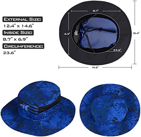 KastKing Sol Armis UPF 50 Boonie Hat - Sun Protection, Fishing, Beach & Hiking, Paddling, Rowing, Kayaking