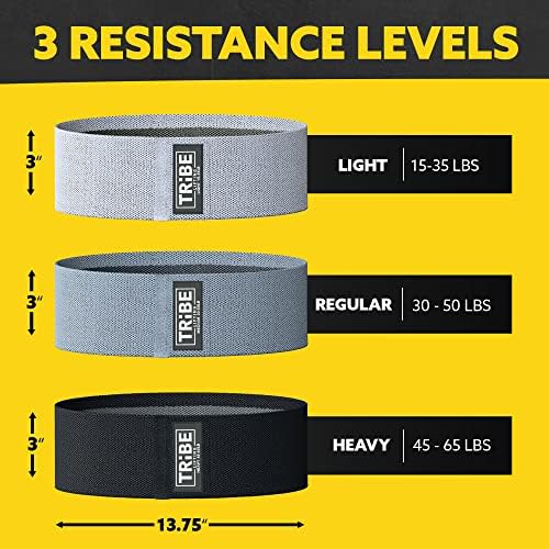 Fabric Resistance Bands for Legs - Workout Bands Resistance Bands for Men and Women - Booty Bands for Working Out - Exercise Bands Resistance Bands Set - Elastic Bands for Exercise