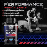 Extra Strength Nitric Oxide Supplement L Arginine 3X Strength - Citrulline Malate, AAKG, Beta Alanine - Premium Muscle Supporting Nitric Oxide Booster for Strength & Energy Supplements - 120 Capsules
