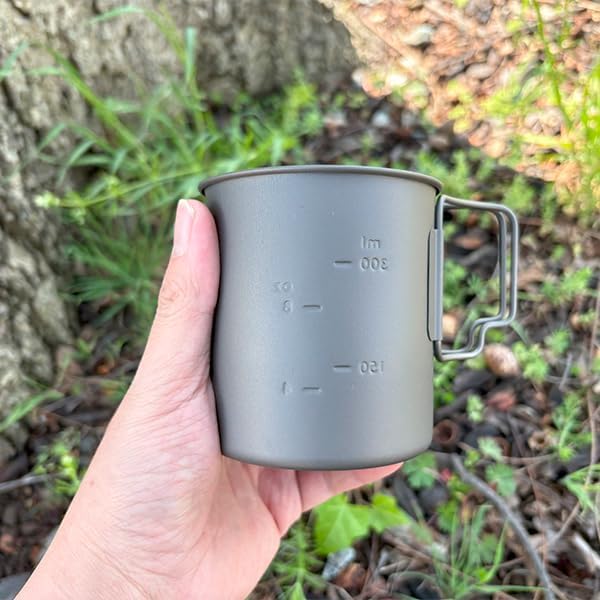 TOAKS LIGHT Titanium 450ml Cup with Lid (ultralight version)