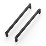 Ravinte 10 Pack Solid 7-1/2 Inch Center to Center Slim Square Bar Drawer Handles - Kitchen Cabinet Hardware Pulls - Matte Black
