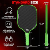 BAGAIL Pickleball Paddles, USAPA Approved Fiberglass Surface Pickleball Set, Lightweight Pickle Ball Rackets with 4 Balls, 1 Bag, Designed in California for Traction and Stability