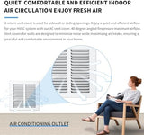 14x8 Vent Cover(Duct Opening Size),Air Return Vent Cover,Flat Vent Cover,Rejillas De Aire Acondicionado para Casa,Return Air Grilles,Outer Dimensions:15.75"Wx9.75"H(14"W x 8"H, Duct Opening)