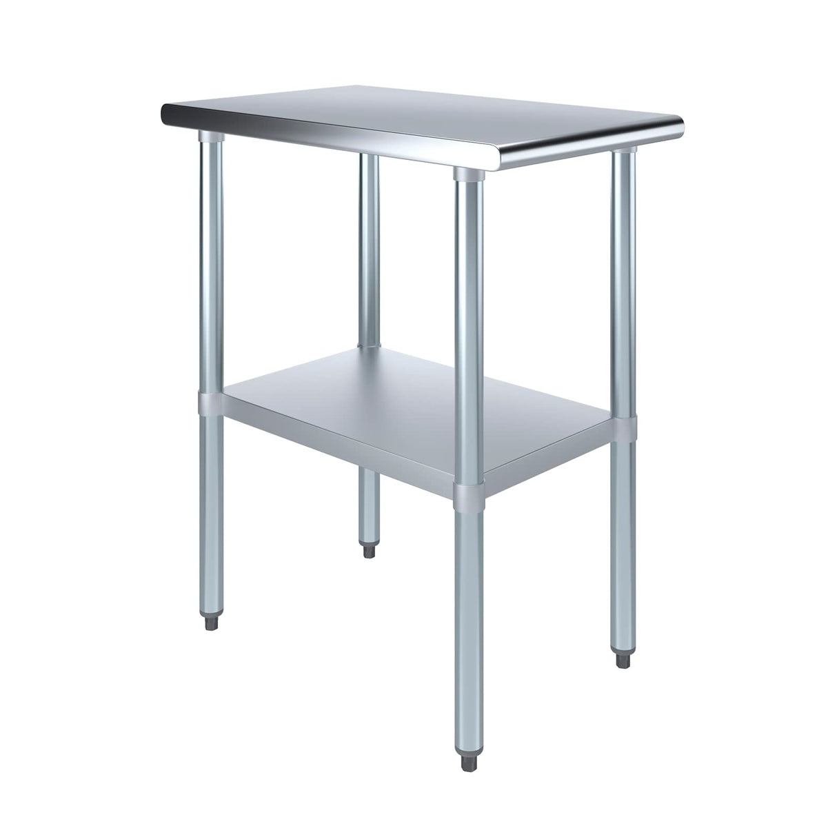 AmGood 30 in. x 18 in. Stainless Steel Work Table | Metal Kitchen Food Prep Table | NSF