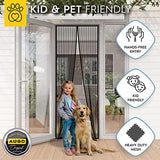 AUGO Magnetic Screen Door - Self Sealing, Heavy Duty, Hands Free Mesh Partition Keeps Bugs Out - Pet and Kid Friendly - Patent Pending Keep Open Feature - 38 Inch x 97 Inch